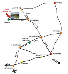Hotel del Campo en el Quindio